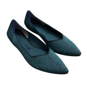 Rothy’s The Point Flats in Spruce Python Size 13 Work Office Travel